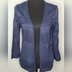 Alfred Dunner Open Front Cardigan - Size MP